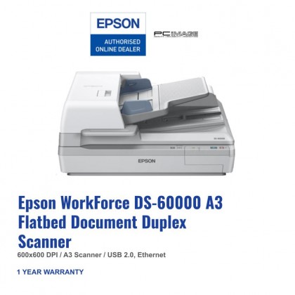 EPSON WORKFORCE DS-60000 A3 FLATBED DOCUMENT SCANNER WITH DUPLEX ADF