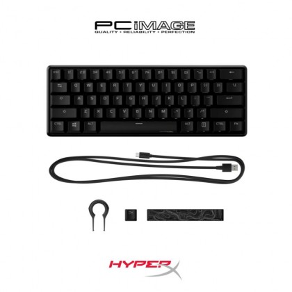 HyperX Alloy Origins 60 Mechanical Gaming Keyboard Red Switches (HKBO1S-RB-US/G)