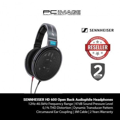 SENNHEISER HD 600 Open Back Audiophile Headphones - Black SENNHEISER HD 600 Open Back Audiophile Headphones - Black