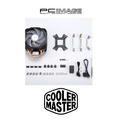 COOLER MASTER MASTERAIR MA610P ARGB CPU COOLER WITH DUAL SICKLEFLOW 120 ARGB FAN COOLER MASTER MASTERAIR MA610P ARGB CPU COOLER WITH DUAL SICKLEFLOW 120 ARGB FAN