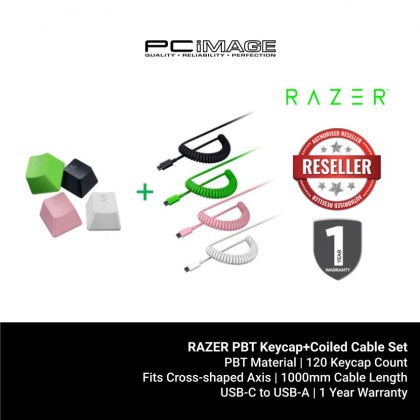RAZER PBT Keycap+Coiled Cable Set RAZER PBT Keycap+Coiled Cable Set