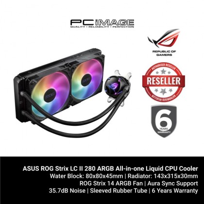 ASUS ROG Strix LC II 280 ARGB All-in-one Liquid CPU Cooler