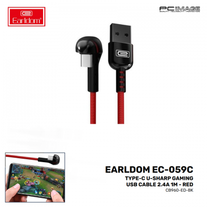 EARLDOM EC-059C Type-C U-Sharp Gaming USB Cable 2.4A 1M