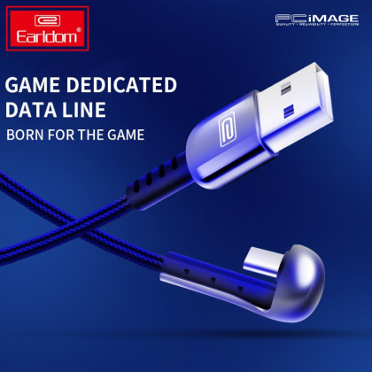 EARLDOM EC-059C Type-C U-Sharp Gaming USB Cable 2.4A 1M