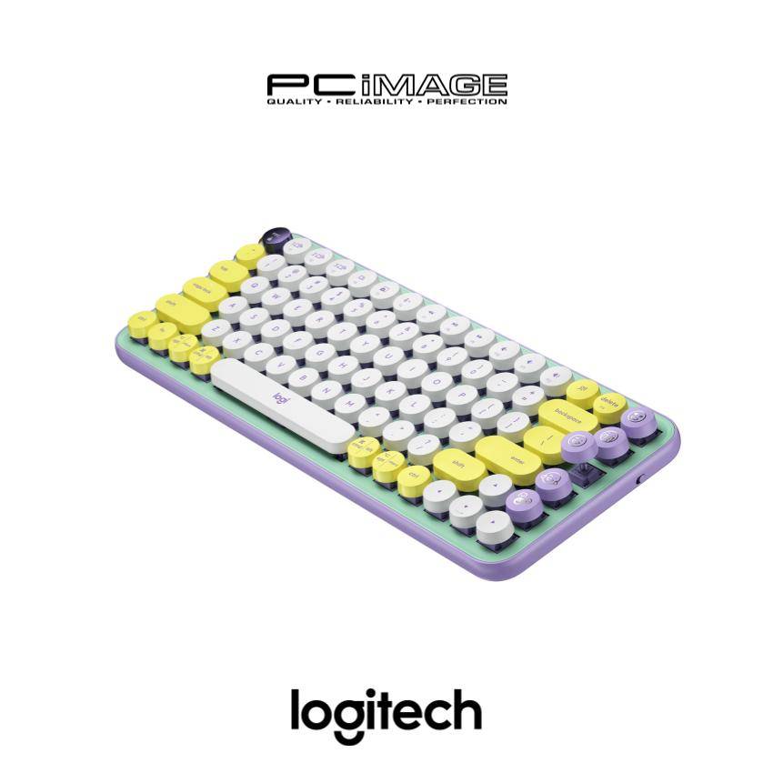 LOGITECH Pop Keys Wireless Mechanical Keyboard with Customizable Emoji