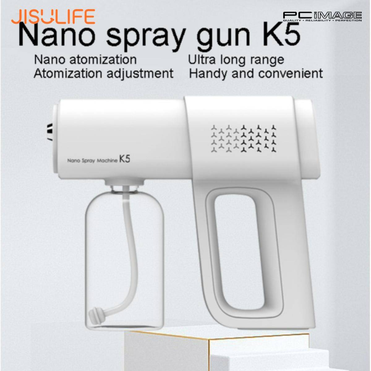 K5 WIRELESS NANO ATOMIZER SANTIZER SPRAY GUN MACHINE WHITE PC Image
