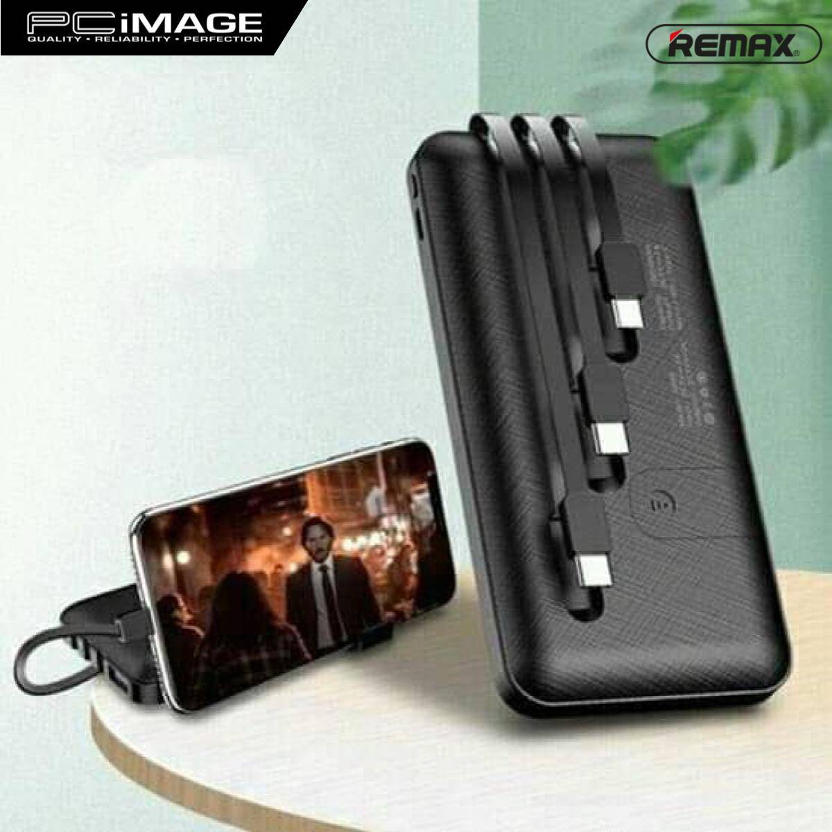 REMAX RLPB01 10000MAH POWER BANK 2A BLACK PC Image