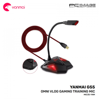 YANMAI G55 Omni Vlog Gaming Training Mic