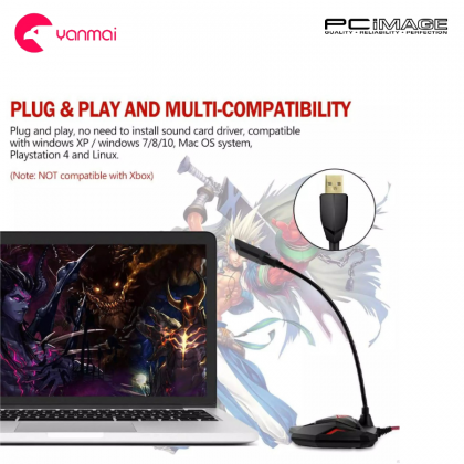 YANMAI G55 Omni Vlog Gaming Training Mic