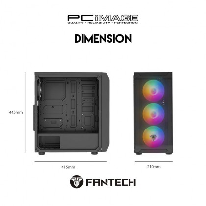 FANTECH CG80 MIDDLE TOWER CASE GAMING PC CASE