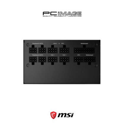 MSI MPG A850GF 850W 80Plus Gold Power Supply MSI MPG A850GF 850W 80Plus Gold Power Supply