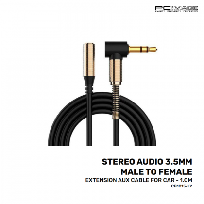 Stereo Audio 3.5MM Male to Female Extension AUX Cable for Car 1.0M