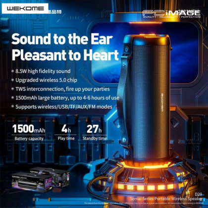 WEKOME D29 Bluetooth Speaker Black