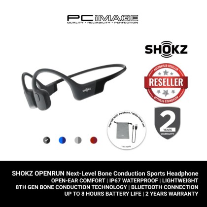 SHOKZ OpenRun Open-Ear Wireless Bone Conduction Headphones