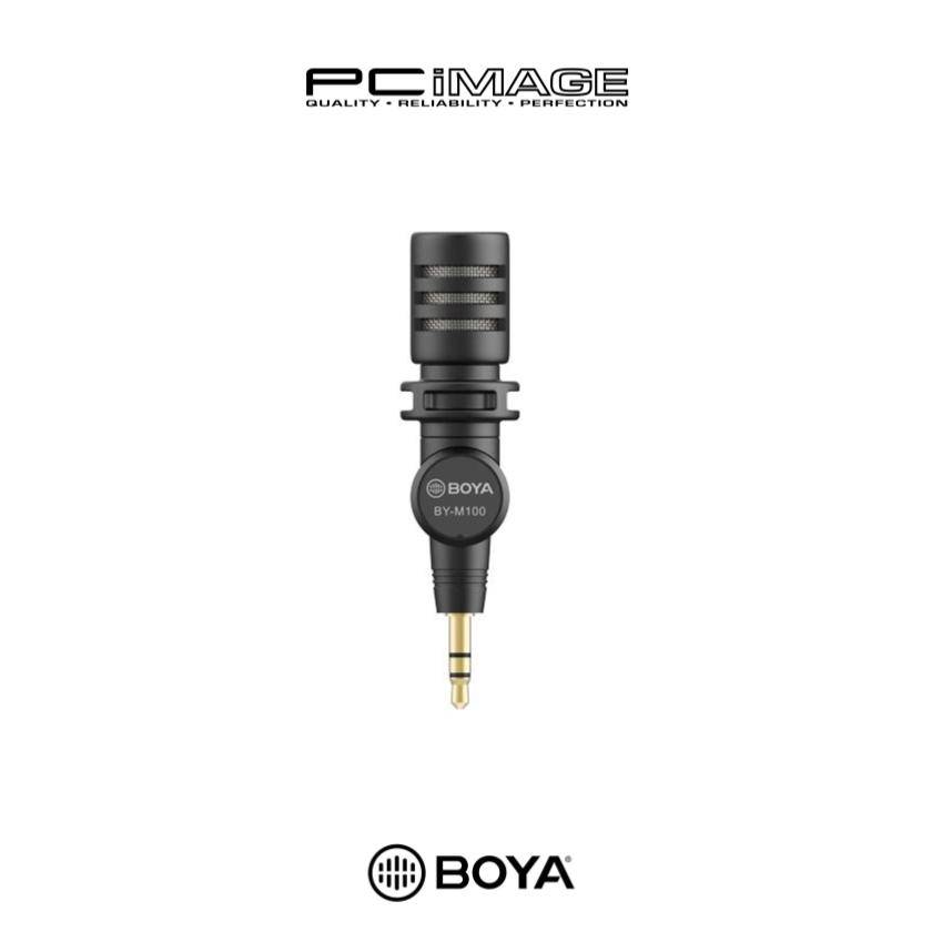 BOYA BYM100 Miniature Condenser Microphone for DSLR Camera PC Image