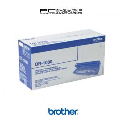 Brother DR-1000 Original Monochrome Drum Unit, Black, for HL-1110, HL-1210W, DCP-1510, DCP-1610W, MFC-1910W DR1000