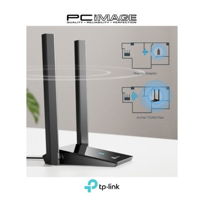 TP-LINK ARCHER TX20U AX1800 DUAL ANTENNAS HIGH GAIN WIRELESS USB ADAPTER