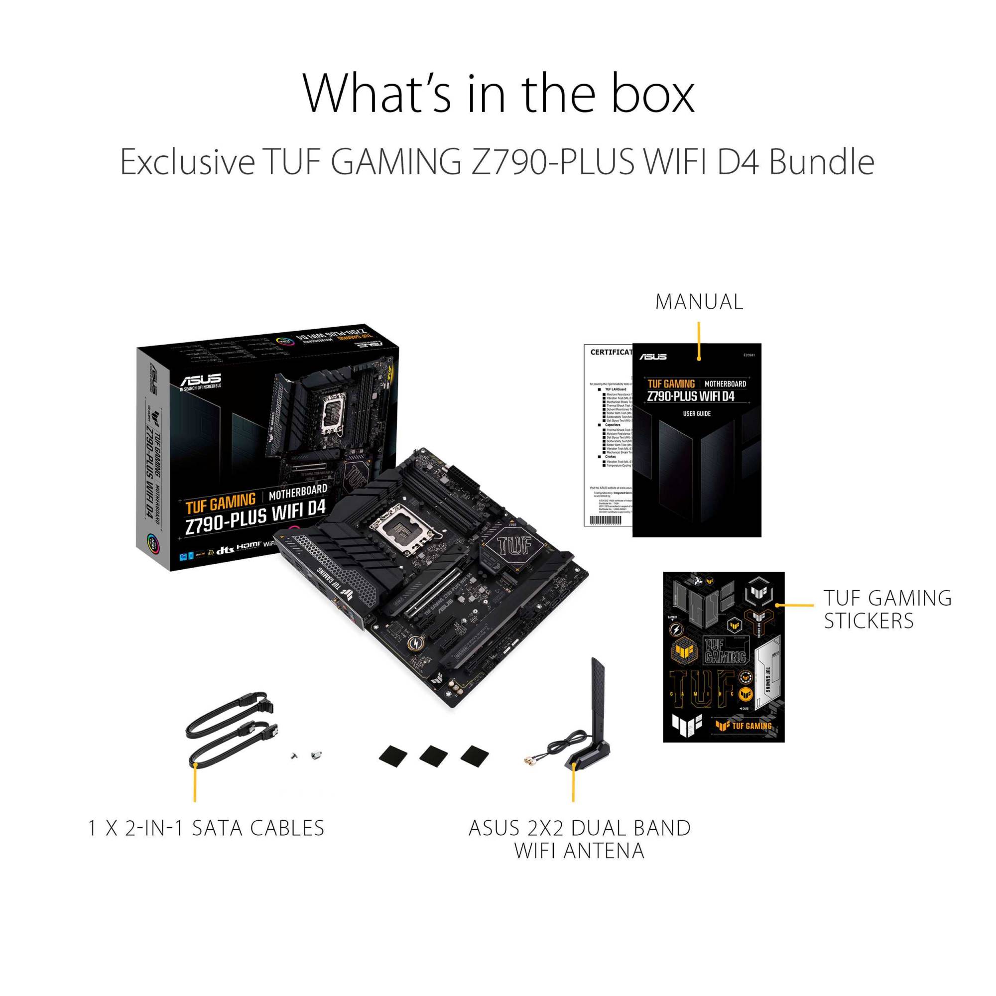 ASUS TUF GAMING Z790-PLUS WIFI D4 Intel® Z790 (LGA1700) ATX Gaming ...
