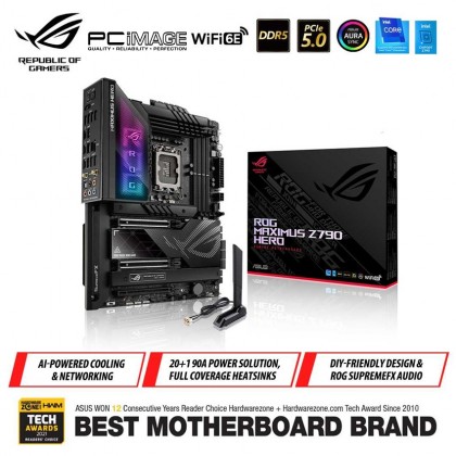 ASUS ROG MAXIMUS Z790 HERO Intel&reg;&nbsp;Z790 LGA 1700 ATX motherboard