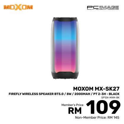 MOXOM MX-SK27 Firefly Wireless Speaker Black