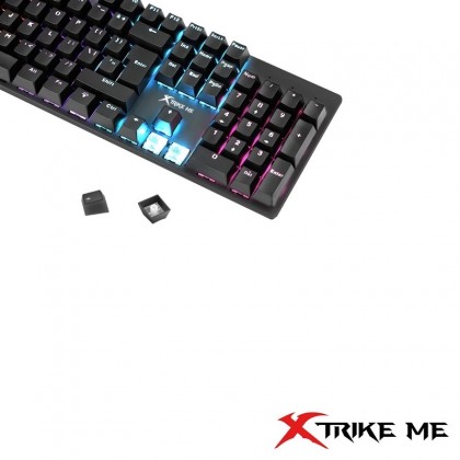 XTRIKE ME GK-915P PUDDING KEYCAPS MECHANICAL GAMING KB - 104-KEY MIX COLOR BACKLIGHT/1.5M CABLE XTRIKE ME GK-915P PUDDING KEYCAPS MECHANICAL GAMING KB - 104-KEY MIX COLOR BACKLIGHT/1.5M CABLE