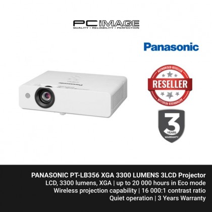 PANASONIC PT-LB356 XGA 3300 LUMENS 3LCD Projector