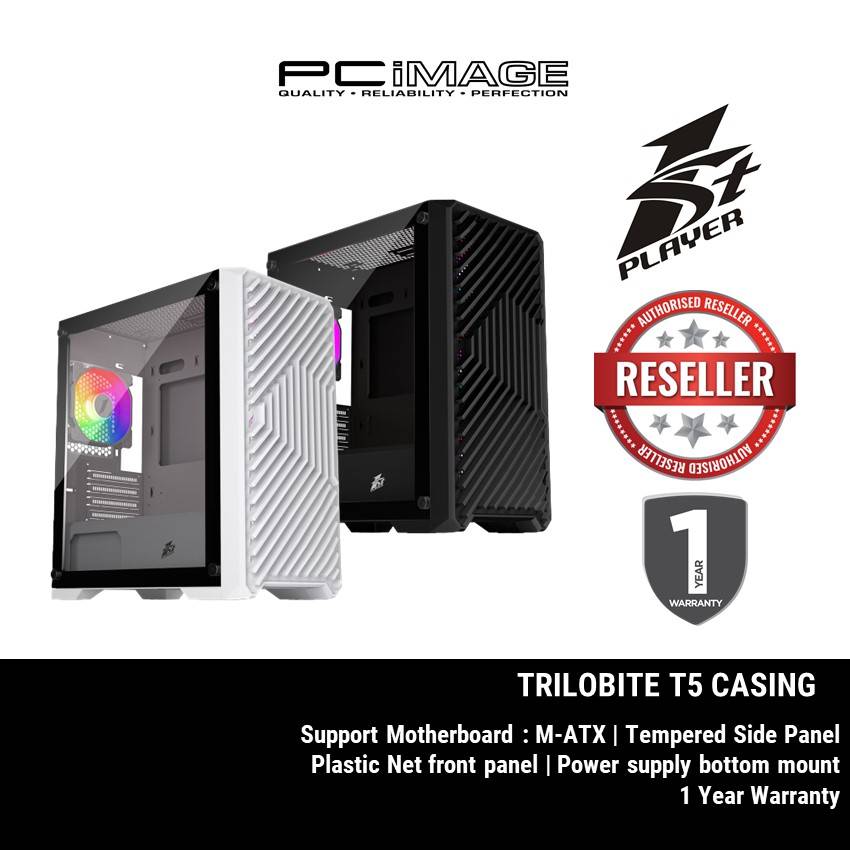 1ST PLAYER TRILOBITE T5 Casing with F2 FAN | PC Image Malaysia