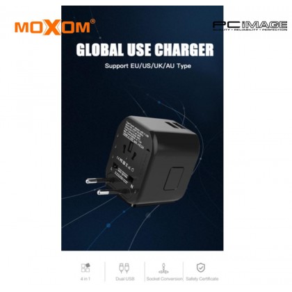 MOXOM MX-HC120 Global Travel Adapter Black