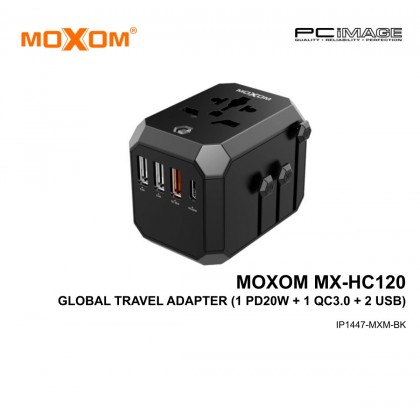 MOXOM MX-HC120 Global Travel Adapter Black