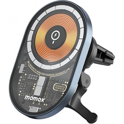 MOMAX CM20E Q.MAG MOUNT 3 MAGNETIC 15W WIRELESS CHARGING CAR MOUNT MOMAX CM20E Q.MAG MOUNT 3 MAGNETIC 15W WIRELESS CHARGING CAR MOUNT