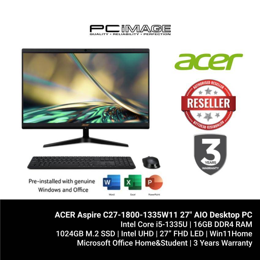 ACER Aspire C2718001335W11 27" AIO Desktop PC PC Image