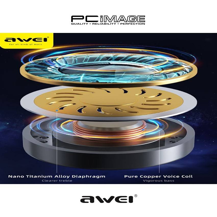 AWEI T29 PRO TRUE WIRELESS GAMING BLUETOOTH EARBUDS | PC Image Malaysia