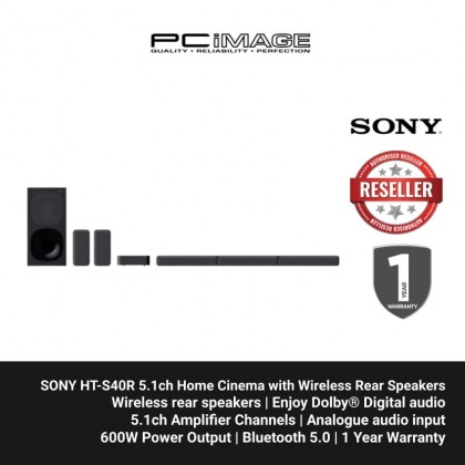 SONY HT-S40R 5.1ch Home Cinema with Wireless Rear Speakers