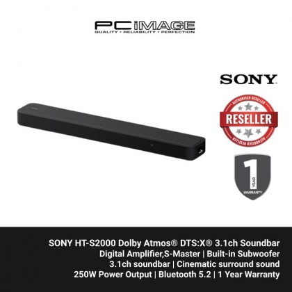 SONY HT-S2000 Dolby Atmos® DTS:X® 3.1ch Soundbar