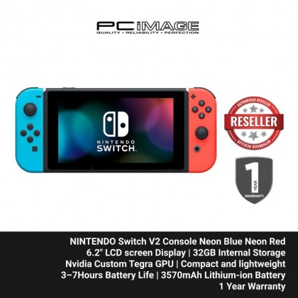 Nintendo Switch Console Neon Blue Neon Red