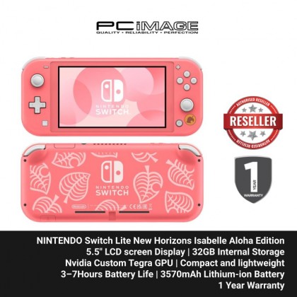 Nintendo Switch Lite Animal Crossing: New Horizons Isabelle Aloha Edition
