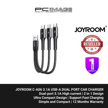 JOYROOM S-01530G9 3 IN 1 CHARGING CABLE 3.5A 15CM 