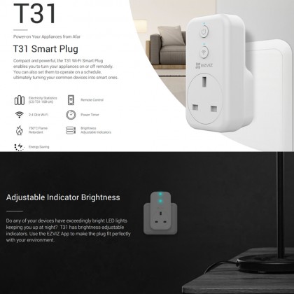 EZVIZ T31 4000W/WIFI/AC 110-150V/16A SMART PLUG