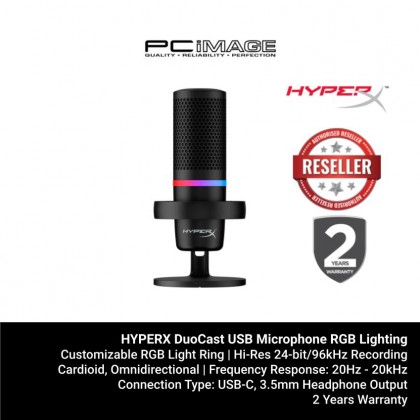 HyperX DuoCast USB Microphone RGB Lighting HyperX DuoCast USB Microphone RGB Lighting