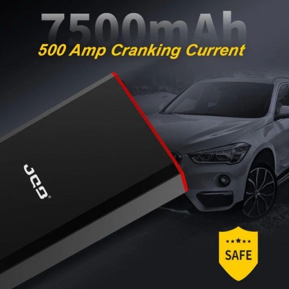 JQB JUMP XPRESS LITE 7500MAH JUMP STARTER WITH LED LIGHT - 12V / 500A / 5.0L PETROL / 3.0L DIESEL / 2YW