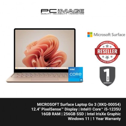Microsoft Surface Laptop Go 3 i5-1235U/16GB/256GB/Intel/Win11H - Sandstone (XKQ-00054) [CONTACT US FOR STOCK STATUS]