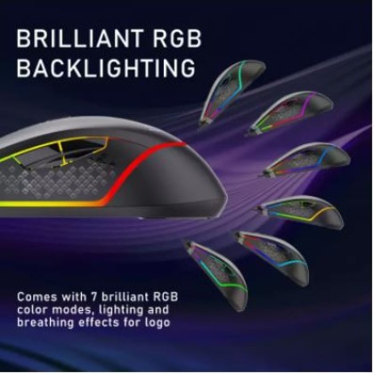 AULA F805 Gaming Mouse Marco 7 Programmable Buttons RGB Colorful Lighting 6 Gear DPI AULA F805 Gaming Mouse Marco 7 Programmable Buttons RGB Colorful Lighting 6 Gear DPI