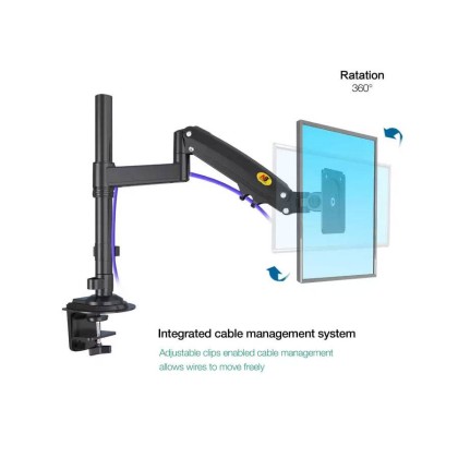 NB NORTH BAYOU H100 GAS-STRUT LCD / LED MONITOR HOLDER FOR 17''-30" , UP TO 9KG EACH
