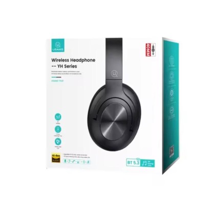USAMS YH21 YH SERIES WIRELESS HEADSET - BT5.3 / PT 70H / CT 60H / 500MAH / 1YW - BLACK