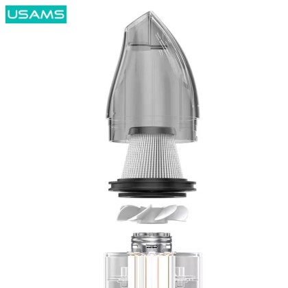 USAMS US-ZB259 YAJ SERIES PORTABLE HANDHELD FOLDING VACUUM - 4300PA / 4000MAH / 55W / WT 15MINS / 6MW - BLACK