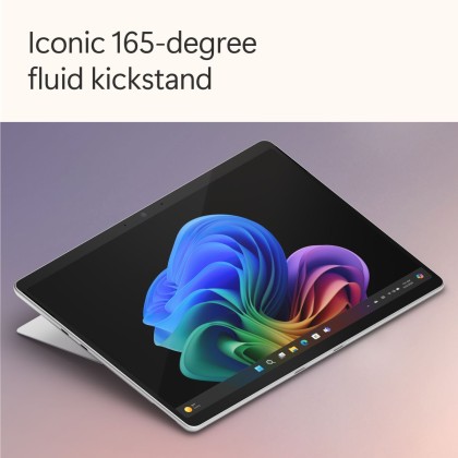 Microsoft Surface Pro - Copilot+ PC - 13" touchscreen - Snapdragon® X Plus 10 Core - 16GB Memory - 512GB SSD - Device Only - (Latest Model, 11th Edition) - Platinum + FREE BUNDLE