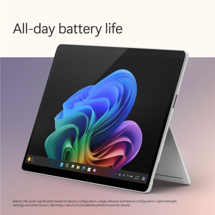 Microsoft Surface Pro - Copilot+ PC - 13" touchscreen - Snapdragon® X Plus 10 Core - 16GB Memory - 512GB SSD - Device Only - (Latest Model, 11th Edition) - Platinum + FREE BUNDLE