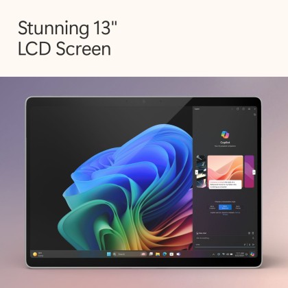 Microsoft Surface Pro - Copilot+ PC - 13" touchscreen - Snapdragon® X Plus 10 Core - 16GB Memory - 512GB SSD - Device Only - (Latest Model, 11th Edition) - Platinum + FREE BUNDLE