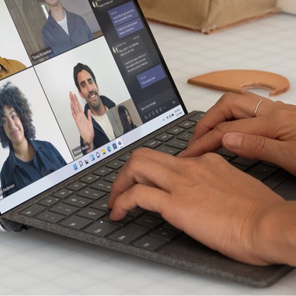 Microsoft Surface Pro Keyboard with Slim Pen - pair with Surface Pro (11th Edition), Surface Pro 8, or Surface Pro 9 - (2nd Edition)