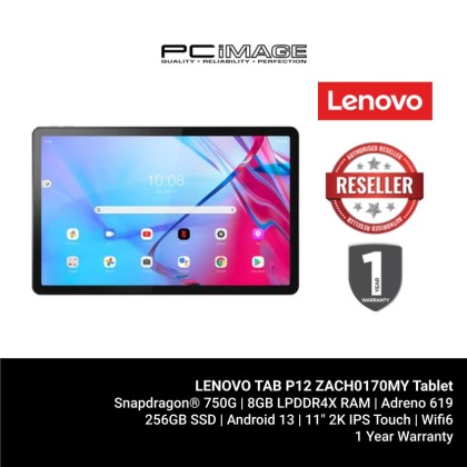 LENOVO TAB P11 5G ZA8Y0077MY Tablet (SD 750G, 8GB LPDDR4, 256GB SSD, Adereno™ 619 GPU/11" 2K (2000X1200) IPS Touch, Android 13, 1YW)